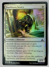 1x Snubhorn Sentry - Foil MTG Rivals of Ixalan NM Magic Foil