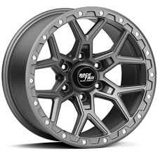 17" RockTrix RT107 Gunmetal Wheel 17x9 -12mm Offset 4.5" BS 6x135 87.1mm Hub Rim