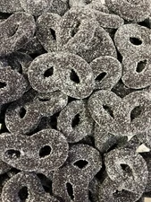 Black Jelly Pretzels Licorice Candy Candies 1 Pound