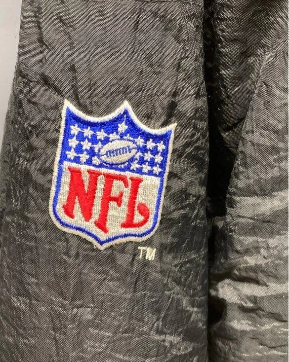 VTG 90s NFL PITTSBURGH STEELERS STARTER PUFFER JACKET PULLOVER SIZE L BLACK - Image 4 of 4