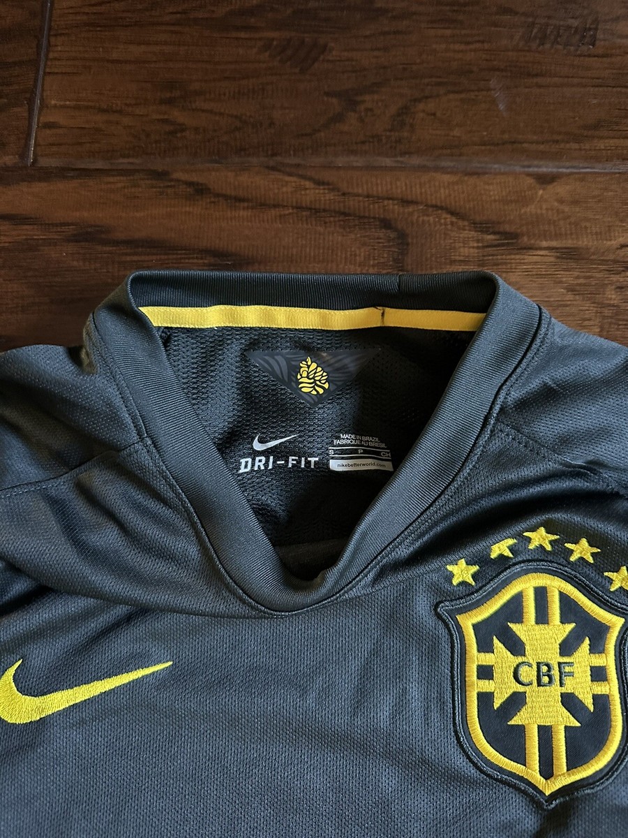 Authentic 2014 Brazil Jersey Vintage Black Size S Match Version | eBay