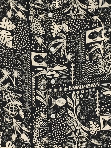 Cat & Jack Boys Size M (8) Short Sleeve Button Up Scalf Fish Print Shirt - Picture 3 of 7