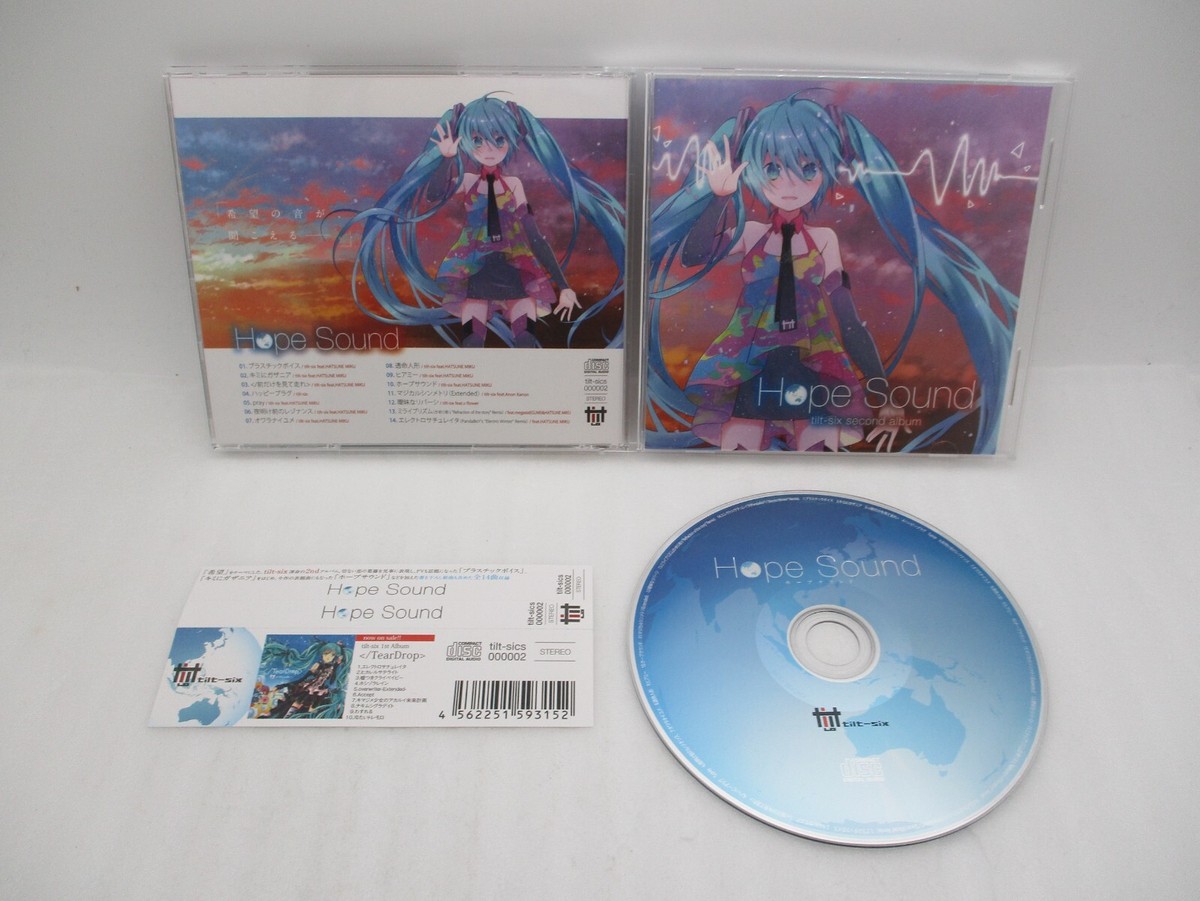 tilt-six Vocaloid 2CDs Tear Drop & Hope Sound w/ spine card