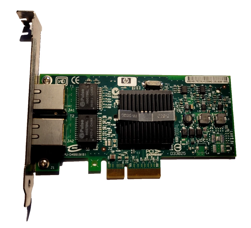 HP NC360T | HSTNS-BN16 412651-001 | Dual Port PCI-E Gigabit Karte - Bild 2 von 3