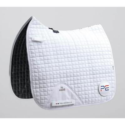 Premier Equine Close Contact Cotton Dressur Quadrat mit Zahlen weiß VOLL
