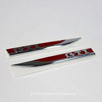 Original VW Volkswagen GTI Schriftzug Satz Kotflügel VW Golf 7 VII Emblem Logo - Bild 1 von 2