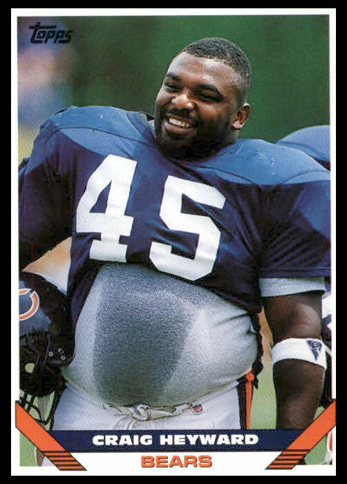1993 Topps #473 Craig Heyward Chicago Bears Football Card