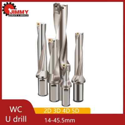 Indexable Drill Bits C20 C25 C32 C40 U Drill Bit 2D 3D 4D 5D Metal WC Insert