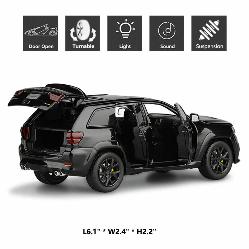 Jeep Grand Cherokee Trackhawk 1/32 Modelo Coche Diecast Vehículo de Juguete Colección Regalo Foto 2 de 4
