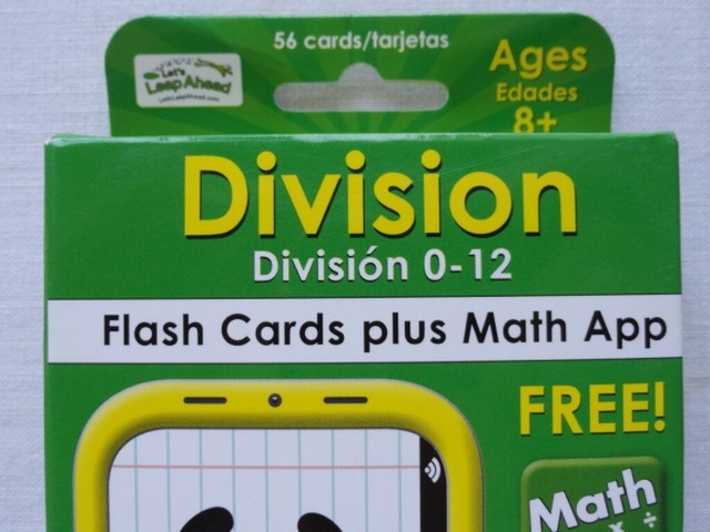 Leap Frog Division Flash Cards &amp; Step Ahead Golden Books Multiplication