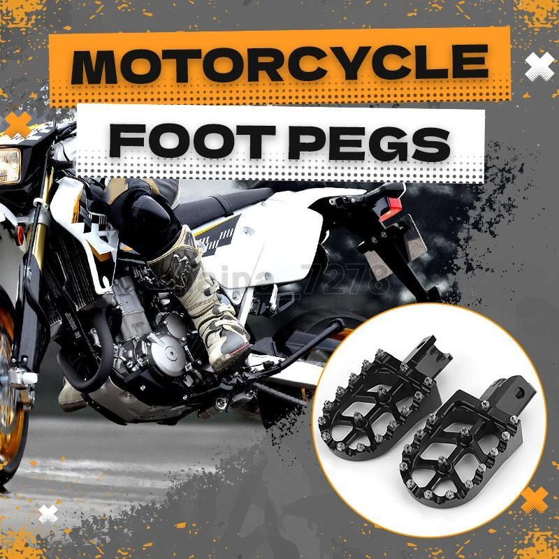 Pedales CNC reposapiés reposapiés almohadilla moto de tierra para Honda XL200R XL600R XL250R XR100R Foto 2 de 4