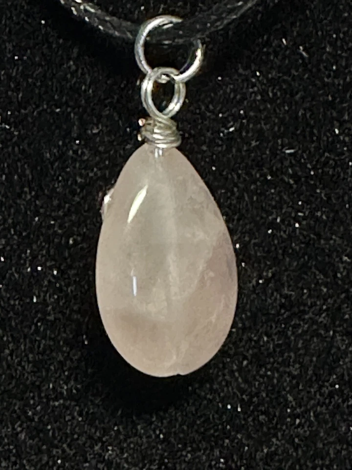 Collier Quartz Rose Perle Naturelle - Photo 2/2