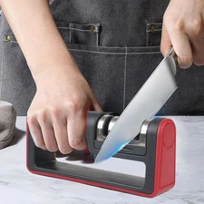 Knife Sharpener Professional Ceramic Tungsten Kitchen Sharpening System 3 Stage