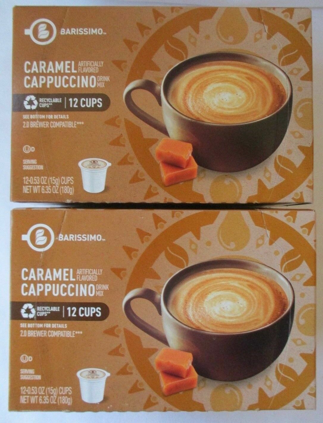 2-barissimo-caramel-cappuccino-flavored-coffee-12-pods-k-cups-cup-boxes