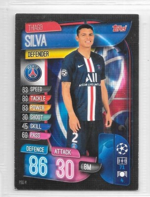 Topps Karte - Match Attack - Paris Saint Germain - Thiago Silva