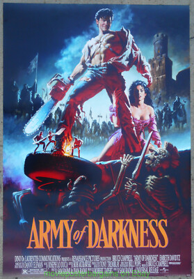 ARMY OF DARKNESS MOVIE POSTER 27x40 Reprint Of One Sheet BRUCE CAMPBELL army-of-darkness-movie-poster-27x40-reprint-of-one-sheet-bruce-campbell