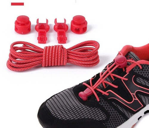 No Tie Shoelaces Elastic Lazy Laces Lock for Kids Adults Sports Trainers Running - Picture 10 of 11
