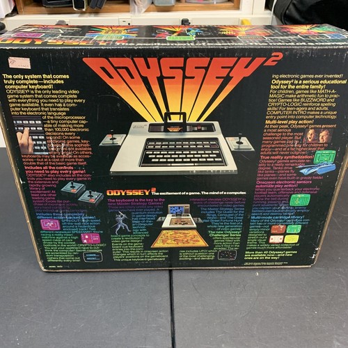 VINTAGE Magnavox Odyssey 2 Game Gaming Console w/ Game, Cables, EUC OEM Box - Picture 23 of 24