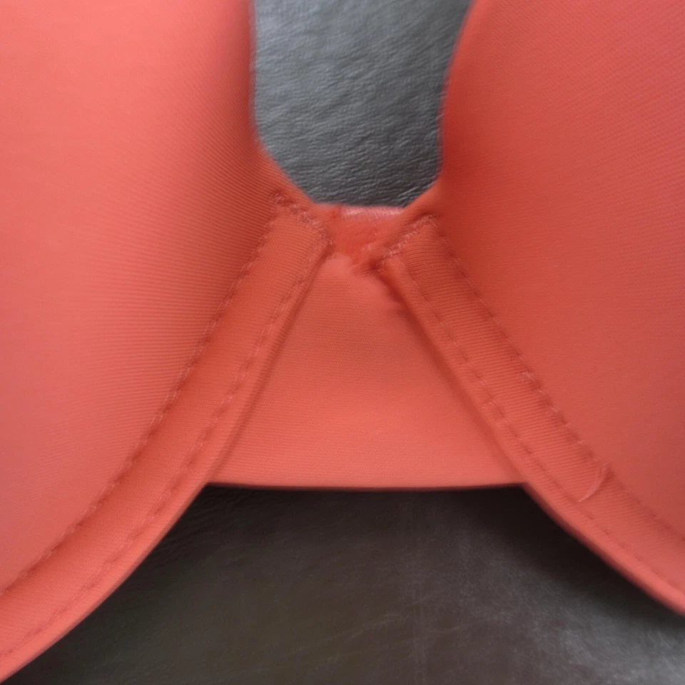 Sutiã Danskin 36C rosa acolchoado com aro fecho ajustável nas costas novo - Imagem 3 de 4