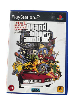 Playstation 2 Spiel Grand Theft Auto 111 komplett mit Manuel, Karte & Memory Card