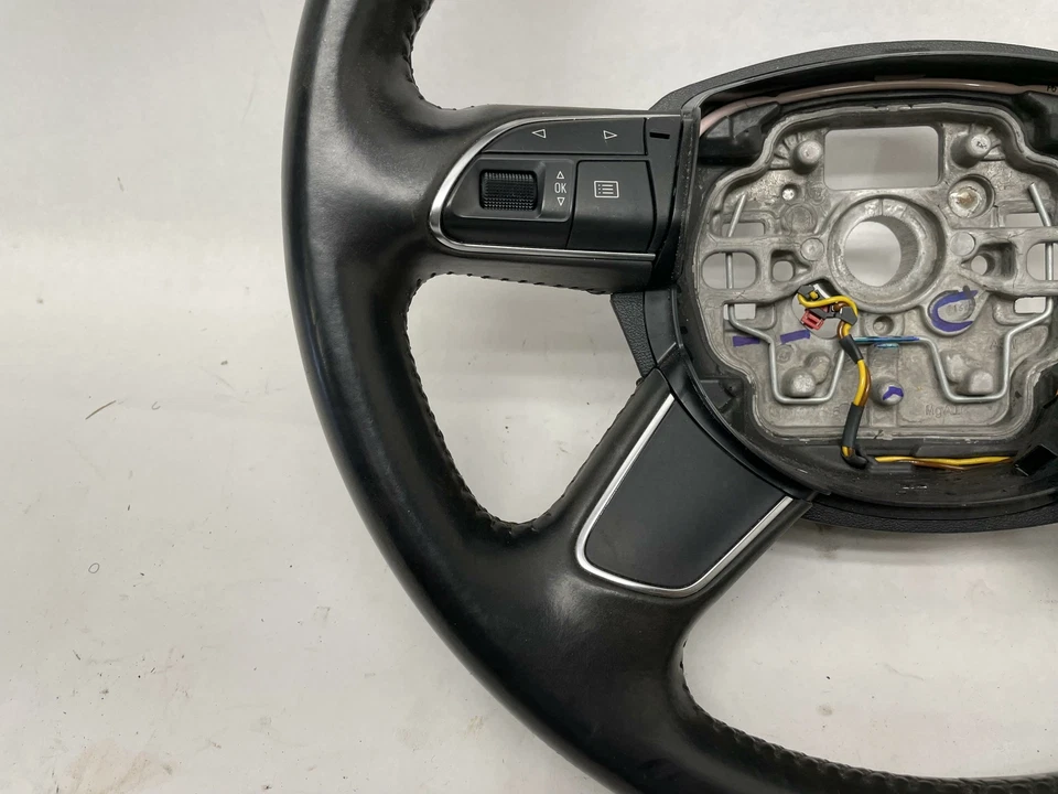 AUDI A6 S6 S7 A7 RS7 2012-2017 volante cuero negro térmico OEM Foto 2 de 4