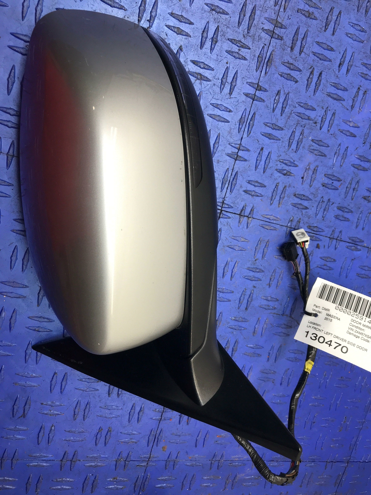 2014 2015 2016 2017 MASERATI GHIBLI DRIVER LEFT DOOR MIRROR GRIGIO METALLO 817