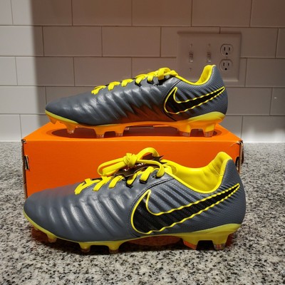 nike tiempo grey and orange