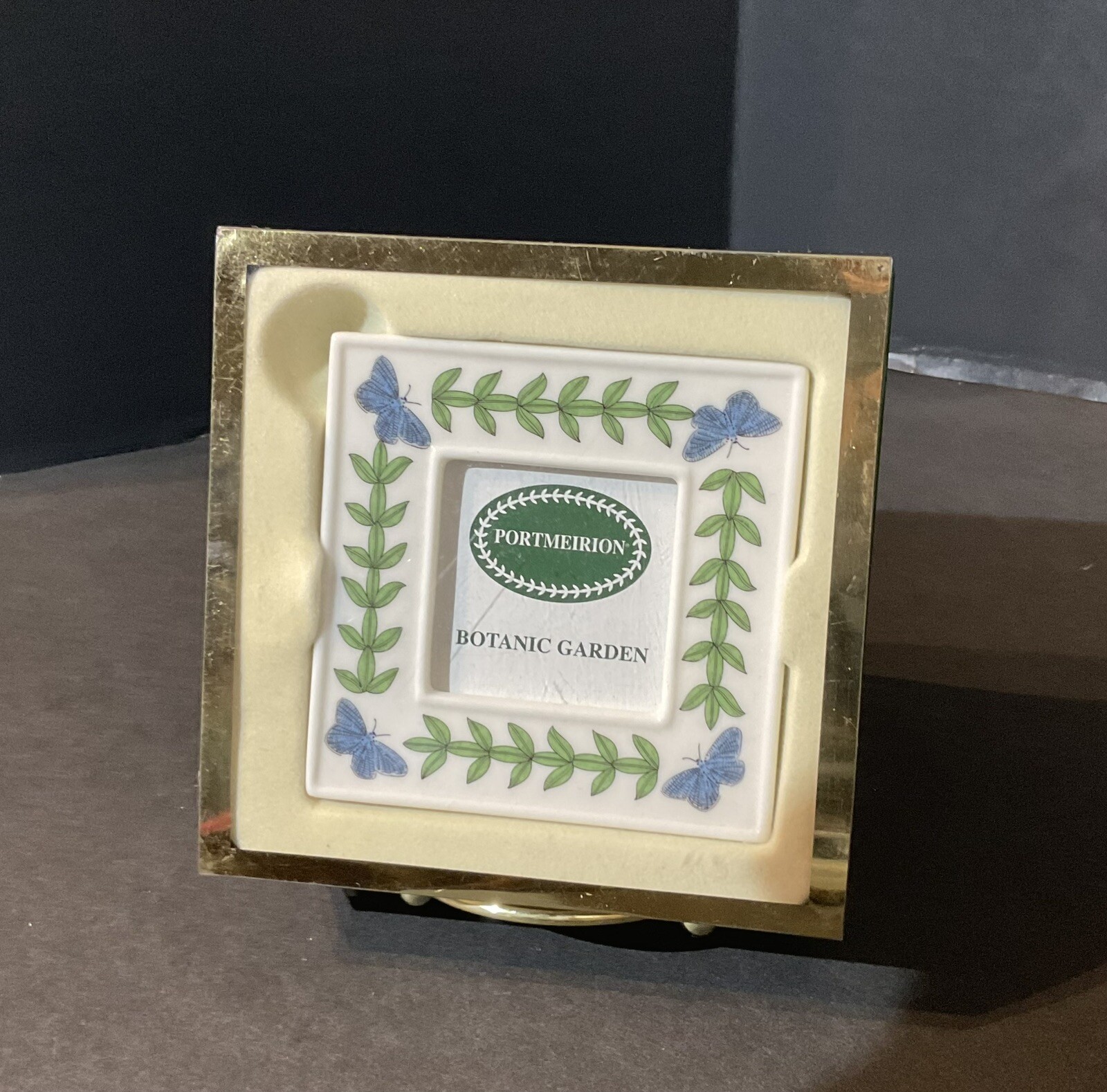Portmeirion Botanic Garden Picture Frame Mini Porcelain 3 Inch Orig. Box