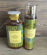 bath and body works rio pineapple mango shower gel and fine fragrance mist