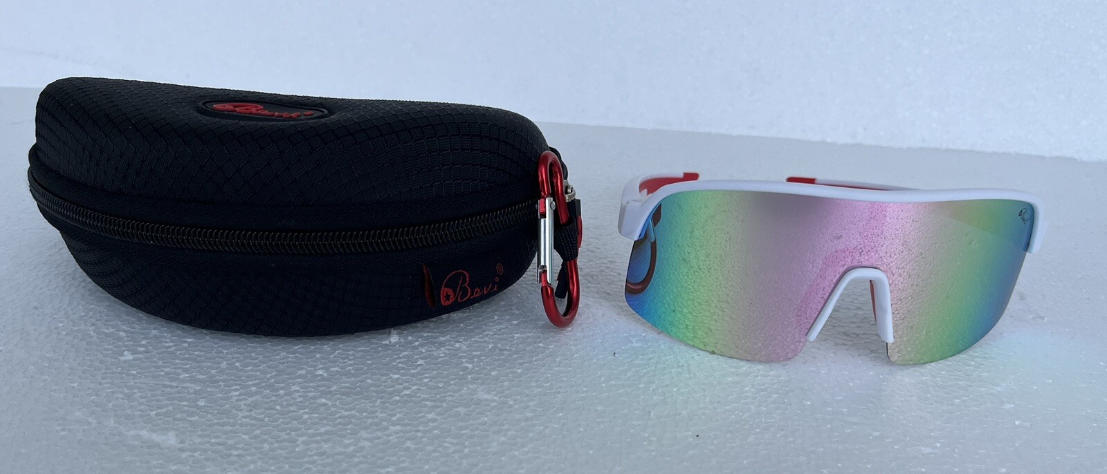 Bevi Sports Polarized Sunglasses Red & White eBay