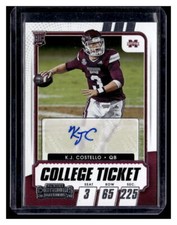 K.J. Costello  2021 Contenders Draft Picks Autograph Auto