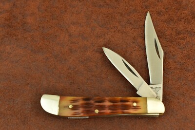 FROST CUTLERY BROWN JIGGED BONE PREMIUM PEANUT KNIFE (22000)