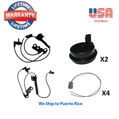 4ABS Wheel Speed Sensor Front Rear & 4 Connector Fit Corolla 09-2010 Built Japan
