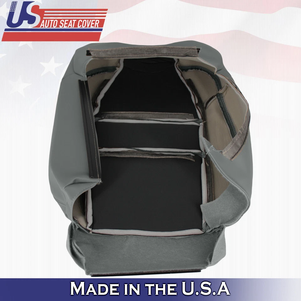 2001 2002 2003 para Acura MDX conductor y pasajero 2x cubiertas de asiento superiores de cuero gris  Foto 2 de 4