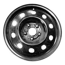 17x6.5 10 Hole Refurbished Steel Wheel Painted Black 560-02485