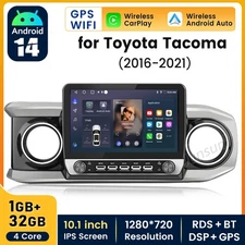 10" For Toyota Tacoma 2016-2022 10" Car Stereo Radio CarPlay WiFi GPS FM BT SWC