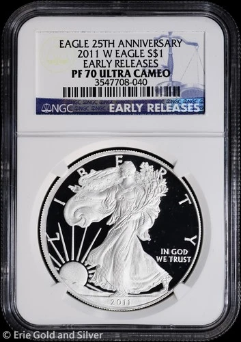 2011-W $1 Proof American Silver Eagle NGC PR 70 UC | Early Releases