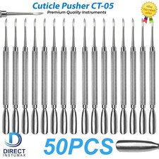 Stainless Steel Nail Art Manicure Cuticle Spoon Pusher Remover Tool Set New