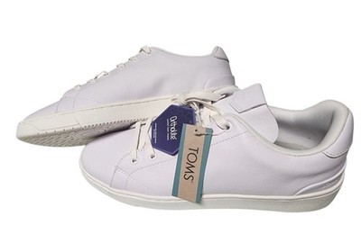 TOMS White Leather TRVL Lite 2.0 Sneakers Mens Size 11 NWT