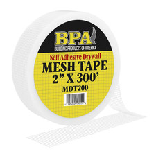 BPA Drywall Tape Mesh 2" X 300 Ft   Self-Adhesive Fiberglass Mesh Drywall Joint