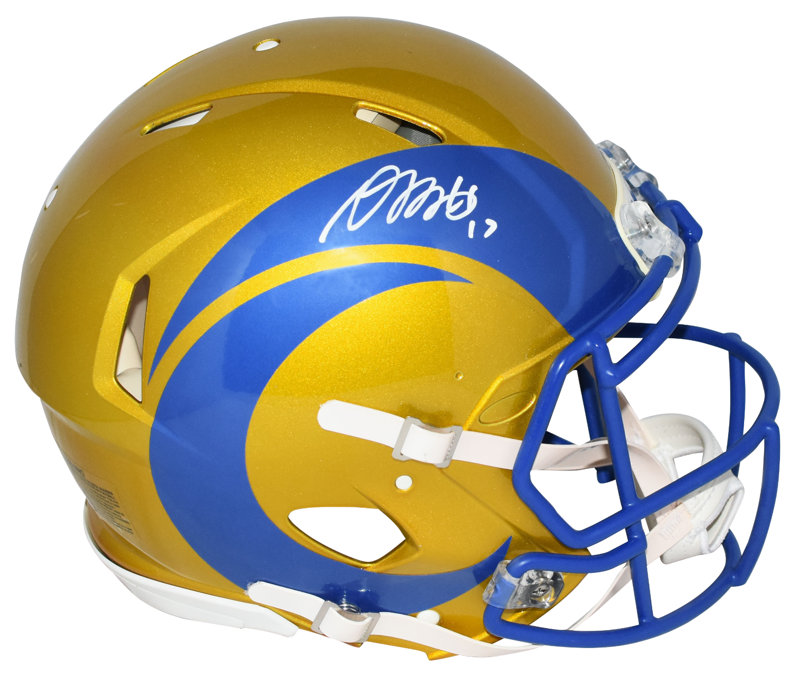 Davante Adams Autographed Signed Los Angeles Rams FLASH AUTHENTIC SPEED HELMET BECKETT 