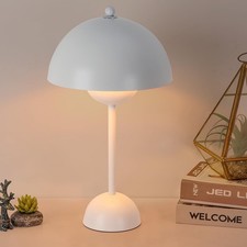 Cosylux Modern Small Table Lamp For Bedroom Cute Dome Shade Reflecting Light