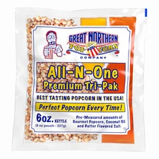 Great Northern Popcorn 1 Case Popcorn Portion Packs Kit Cinema 8 Ounce (Pac