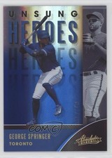 2021 Panini Absolute Unsung Heroes Spectrum Blue /149 George Springer #UH-6 10k8
