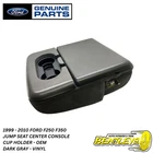 1999-2010 FORD F250 F350 JUMP SEAT CENTER CONSOLE ARM REST CUP HOLDER DARK GRAY