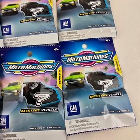 Micro Machines Mystery Vehicle Blind Bag 4 GM Lot of 6 bundle Diecast Miniature