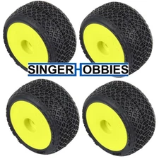 PRO-LINE RACING 1031512 Electron 2.0 F/R Tires Mounted 7mm YLW (4) Losi Micro-T