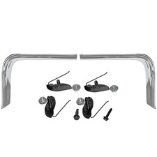 1967 Pontiac Gto Quarter Endtrunk Lid Extension Trim Moldings Stainless Pair