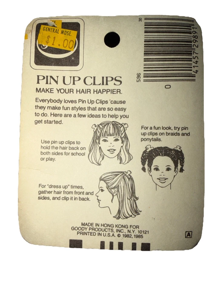 NUEVO EN PAQUETE Pin Up Pin Up Vintage Pin Pin Pin Pin Pin Pin Pin Pin Plástico Multicolor 1985 Mariposa Foto 2 de 4