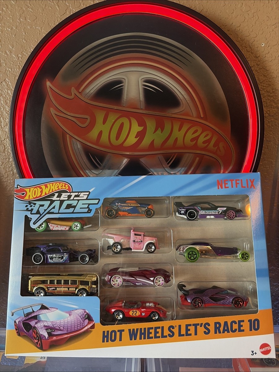 2025 Hot Wheels NETFLIX Let's Race tv Show 10 Pack GT-Scorcher